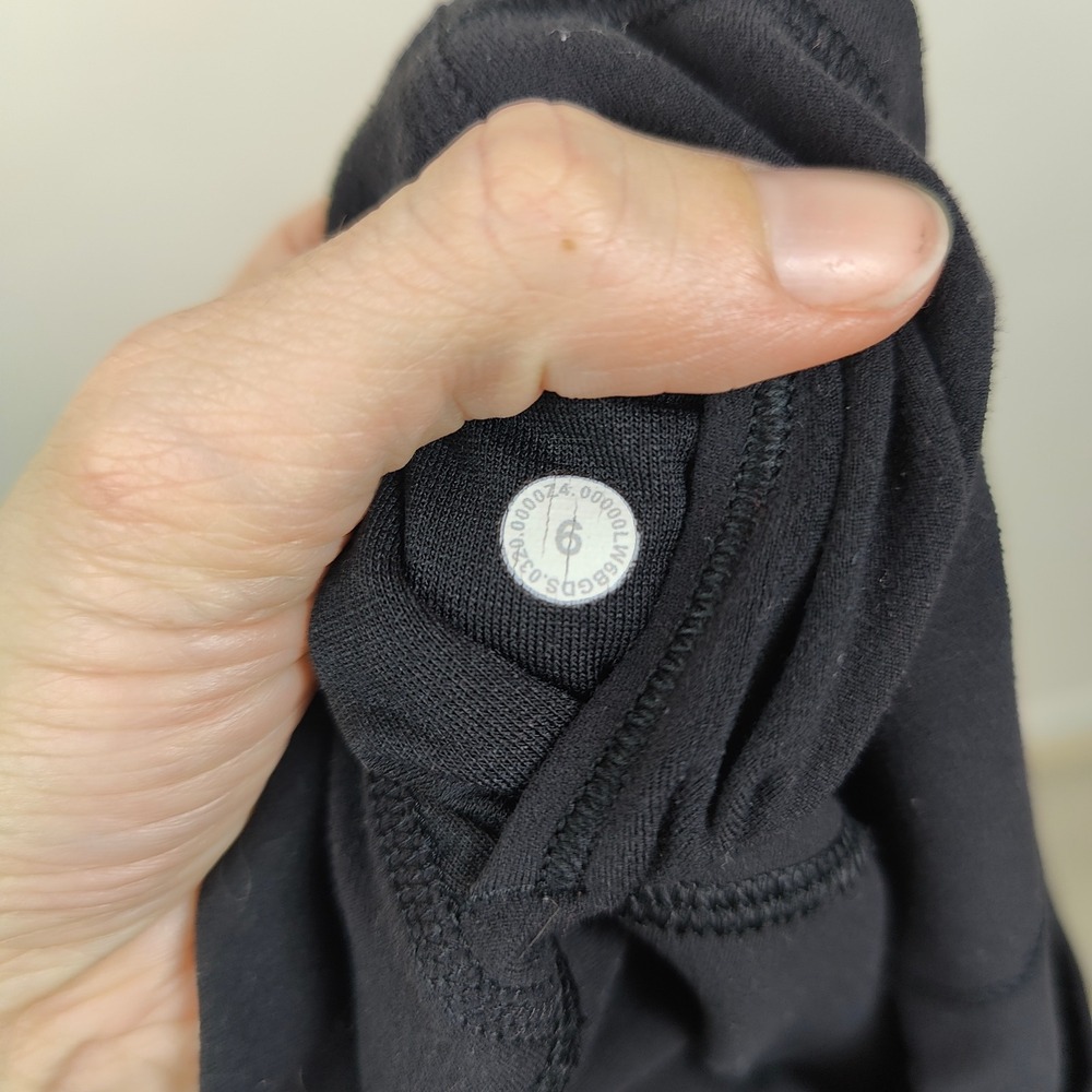 Lululemon Align Crop Pants Womens 6 Black High Rise 21" Nulu Yoga Athleisure - Picture 7 of 8